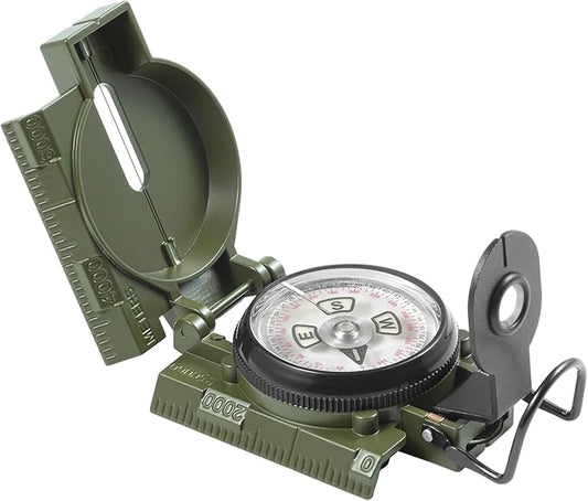 Eyeskey Multifunctional Military Sighting Navigation Compass Impact Resistant & Waterproof Compass for Hiking, Camping