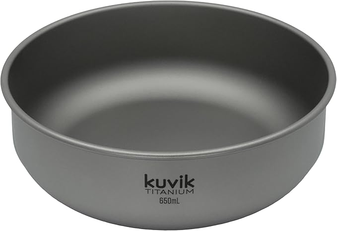 Kuvik 650ml (22 oz) Titanium Pot & 650ml (22 oz) Titanium Bowl Bundle