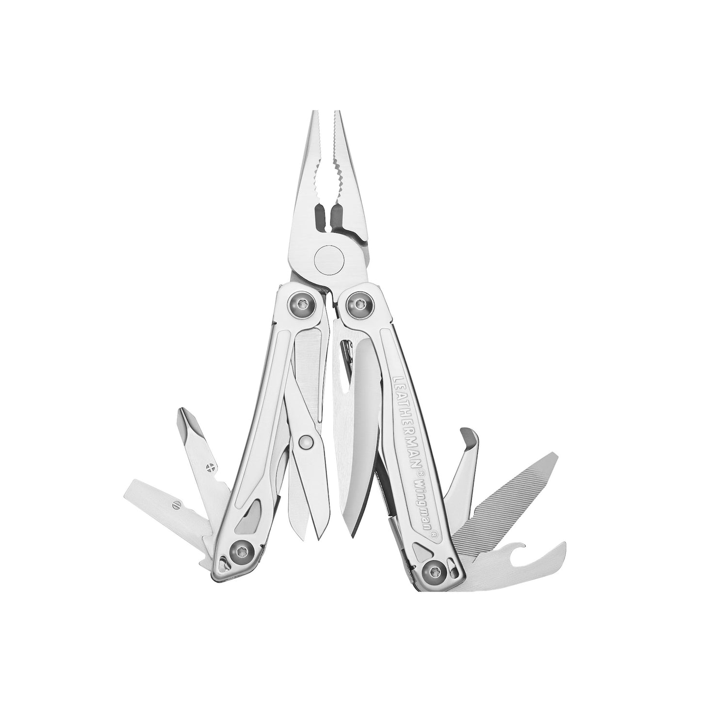 LEATHERMAN, Wingman Multitool with Spring-Action Pliers and Scissors, Stainless Steel