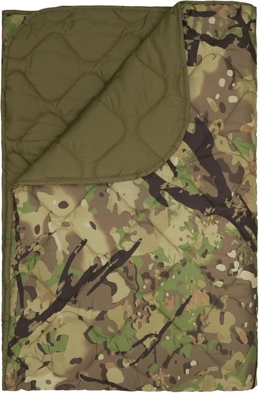 Poncho Liner Military Outdoor Camping Blanket for Travel, Beach, Grass, Picnic, Car Emergency, Outdoor, Survival