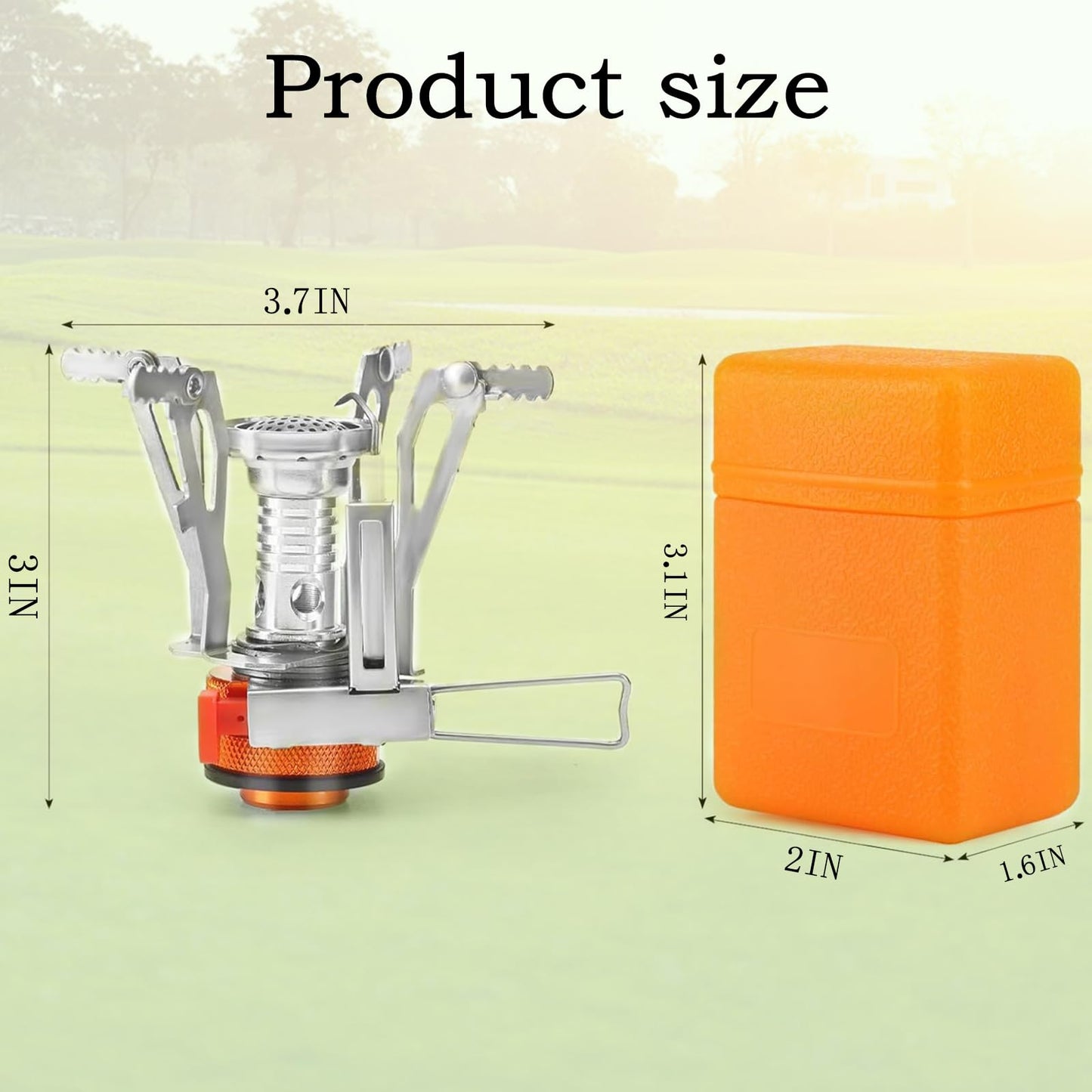 Portable Camping Stove Backpacking Stove, Specialized Hiking Stove Camping Stove with Piezo