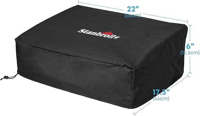Stanbroil Griddle Cover Fits Blackstone 22??17" Table Top Griddle Without Hood, 600D Polyester, Replacement Grill Cover for Blackstone 1724