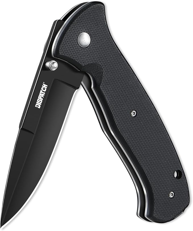 Folding Pocket Knife with Clip, 3.58" 8Cr13MoV Steel Drop Point Blade with G10 Handle, Liner Lock Pocket Knives for Men Outdoor Camping Hunting Hiking Survival Pocketknife