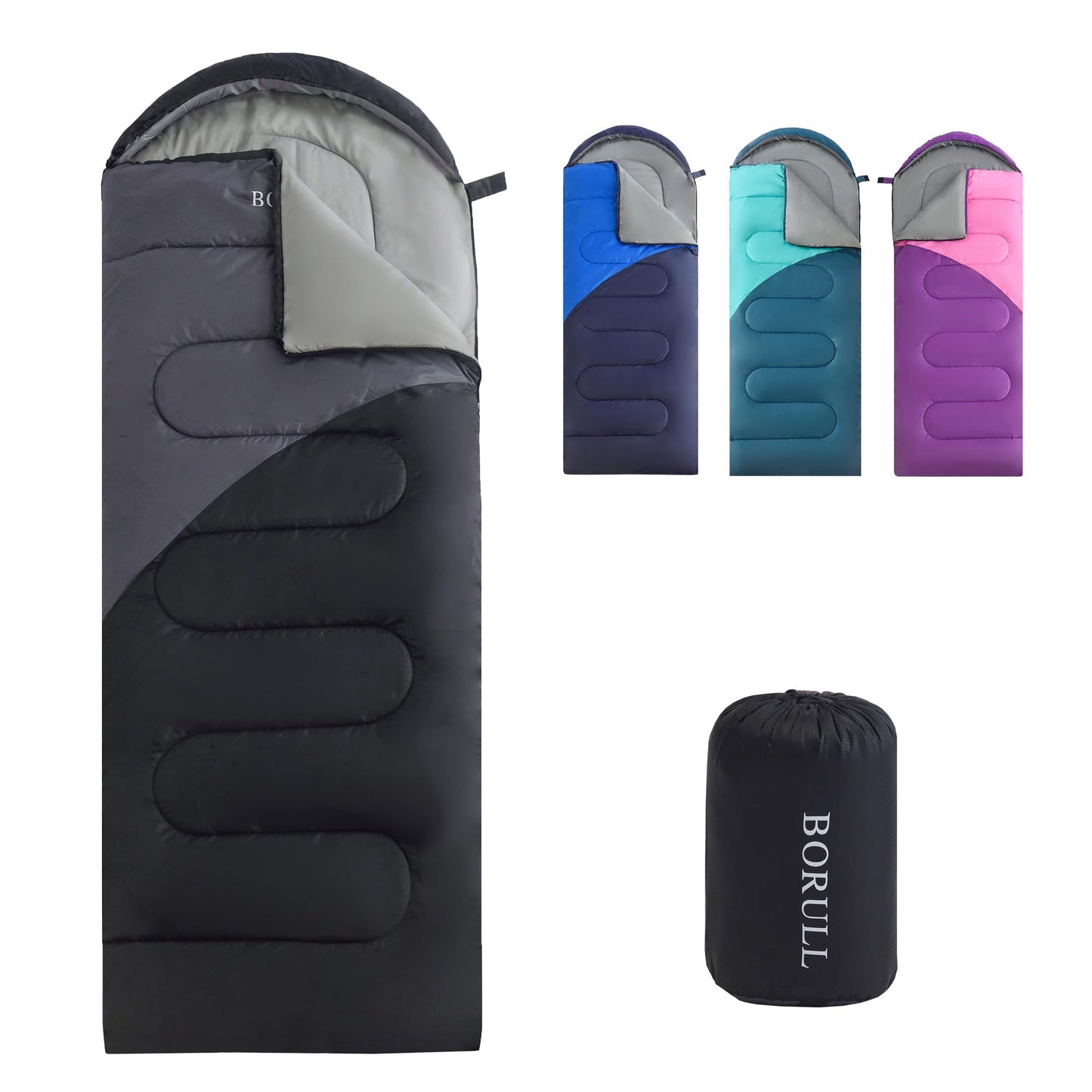 Lightweight Sleeping Bags for Kids & Adults, Backpacking & Scouts, Compact