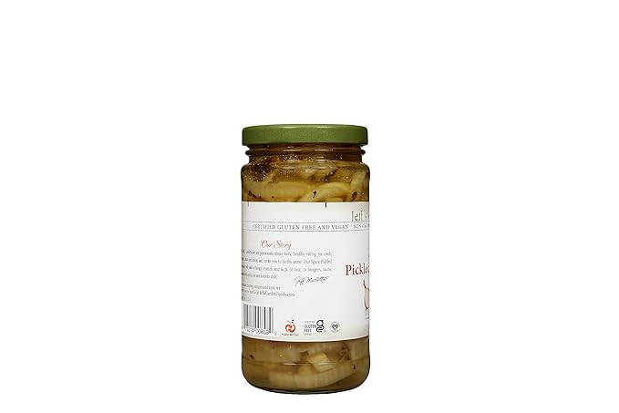 Jeff's Garden Pickled Onion Pack, Pickled Red Onion & Spicy Pickled Onion | Gluten Free | 12 Fluid Ounce Jar (Pack of 2)