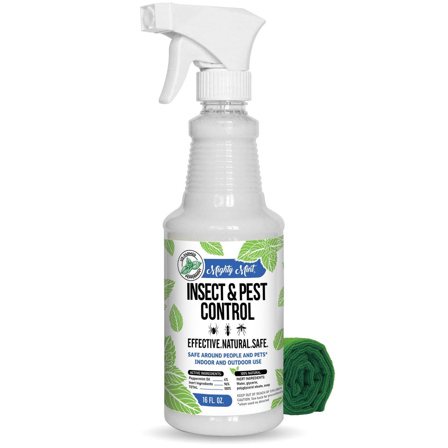 Mighty Mint Peppermint Oil Insect Repellent Spray, 16 oz