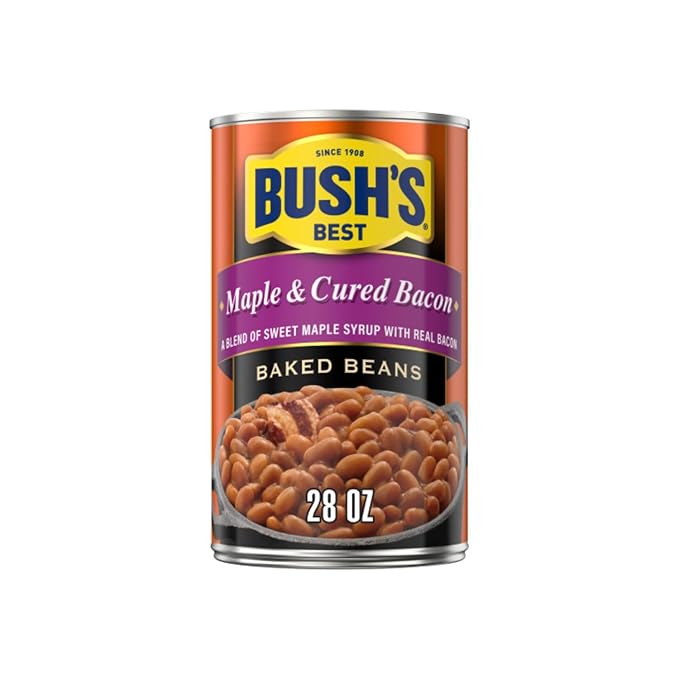 Bush's Best Baked Beans, Sweet Country Maple, 1 Maple Cured Bacon (28oz), 1 Country Style (28oz), 1 Brown Sugar Hickory (28oz), (Variety Pack)