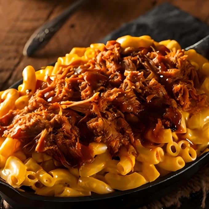 Old Hacienda Pulled BBQ Flavored Pork | 100% Shredded Seasoned Pork with Sauce | Fully Cooked & Ready to Eat | 29g Protein | No Preservatives or Artificial Flavors | BPA Free Pouch | Pack of 1 - 8oz