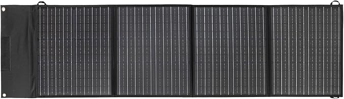 Ideal Living Portable Solar Panel IL100 | Lightweight, Water Resistant, with Built-in Voltage Converter | for Camping, Travel, Emergencies & Power Outages | USB Ports