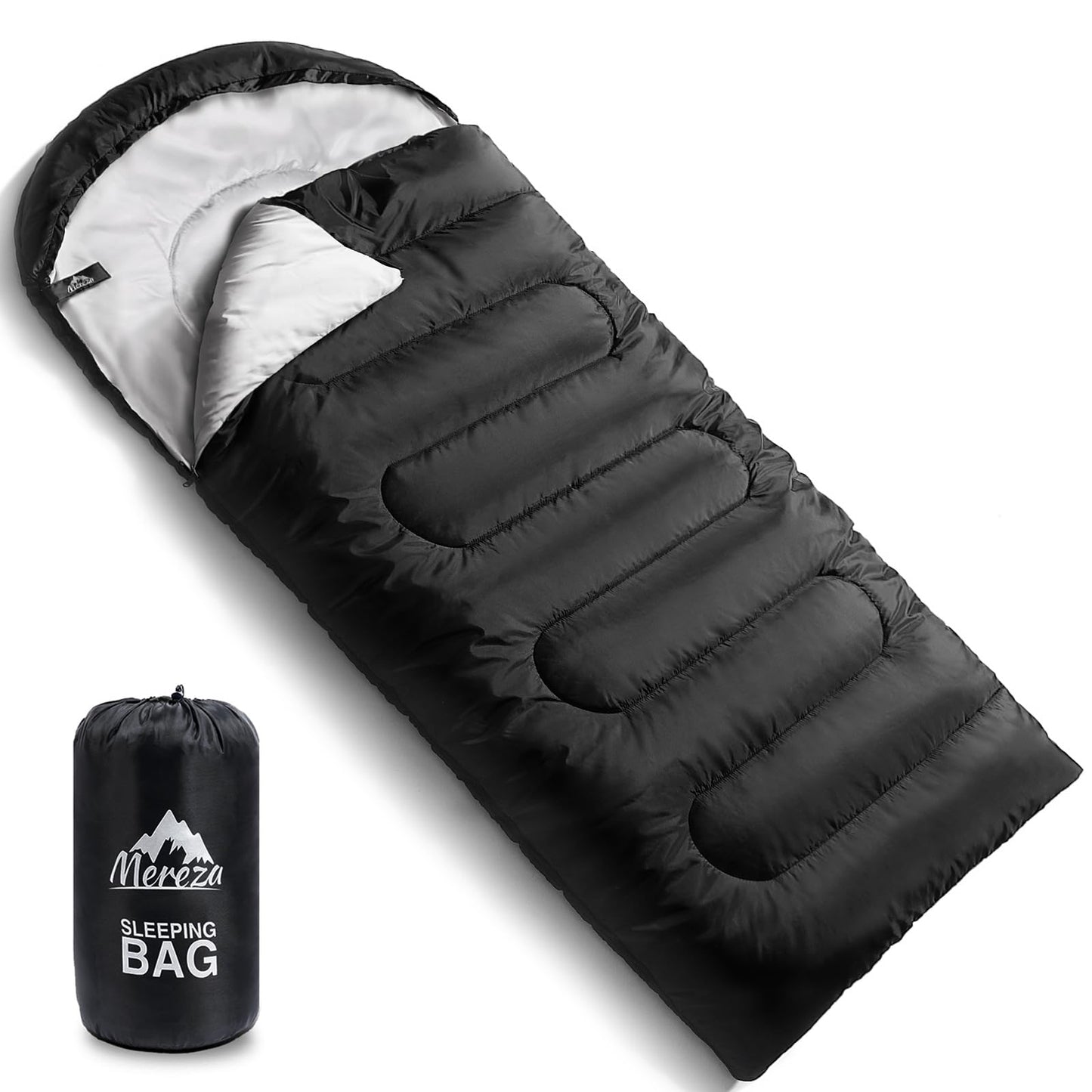 MEREZA Sleeping Bags XL for Adults Mens Large Wide Sleeping Bag for Camping & Backpacking Big and
