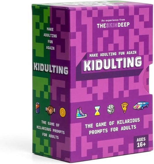 The Skin Deep Kidulting Fun Couples Card Game - Prompts to Create Funny Moments Between Couples & Friends - Inject Fun & Spontaneity Into Daily Interactions - Unique Gift & Date Night Idea