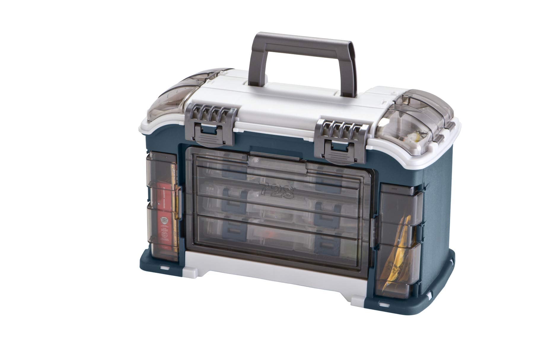 Plano Angled Tackle System with Three 3560 Stowaway Boxes, Fishing Tackle Storage, Premium Tackle