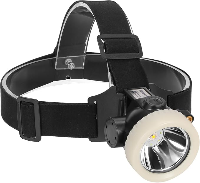 Mining Headlight Rechargeable Cap Lamp, 7 LEDs Super Bright Explosion Proof Hard Hat Light, Coon Hunting Flashlight for Mining, Camping, Fishing, Hiking, Outdoor Adventure Safety Lighting
