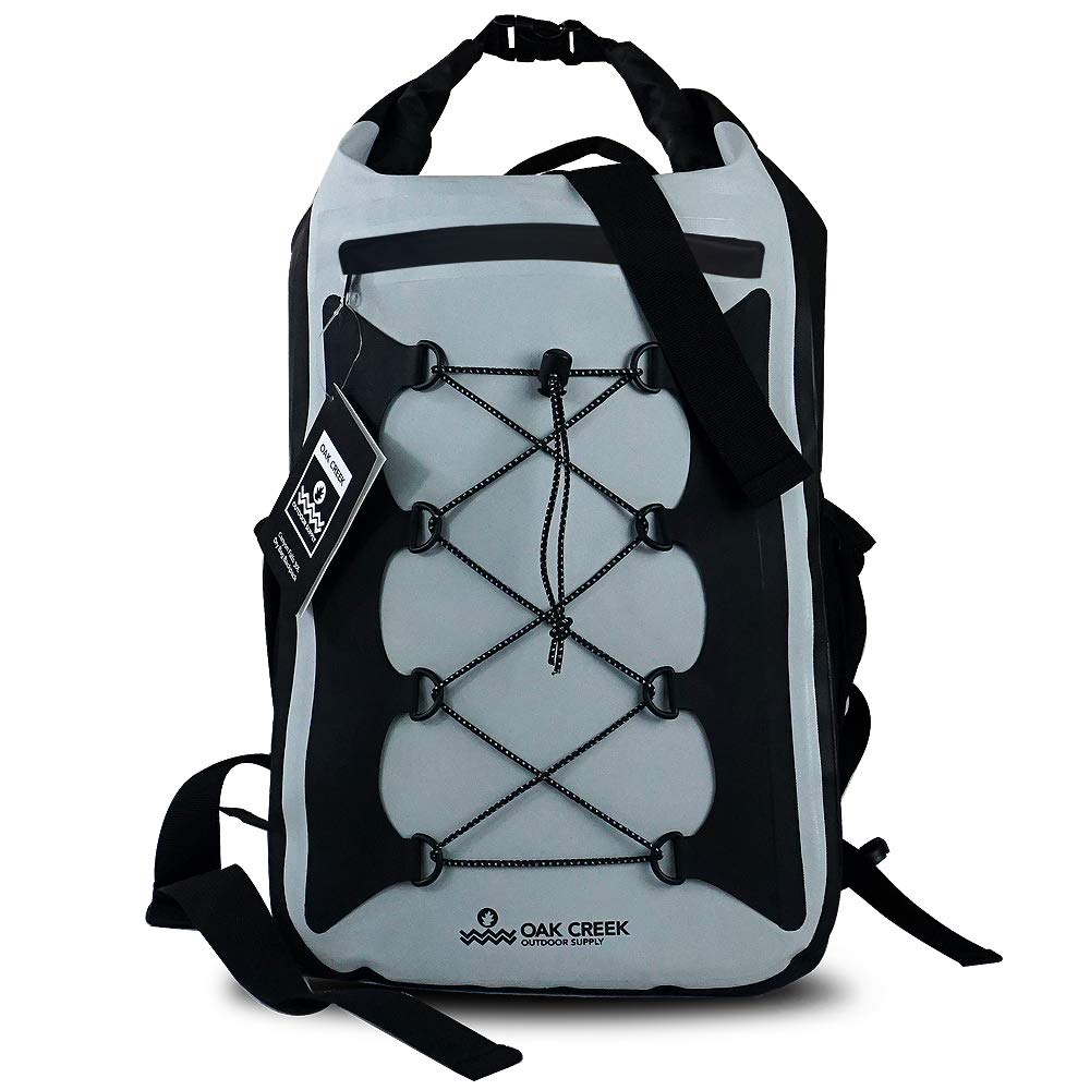 Oak Creek Canyon Falls 30L Dry Bag Backpack. Premium Waterproof Backpack with Padded Shoulder