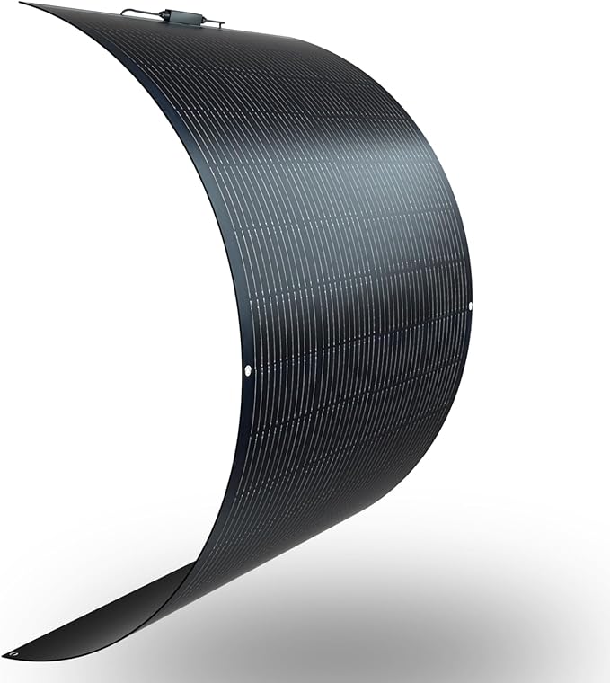XINPUGUANG Flexible Solar Panel 200 Watts Monocrystalline Fiberglass Solar Modules Charger Off-Grid for 12V System Boat RV Cabin Van Car Uneven Surfaces (200W)