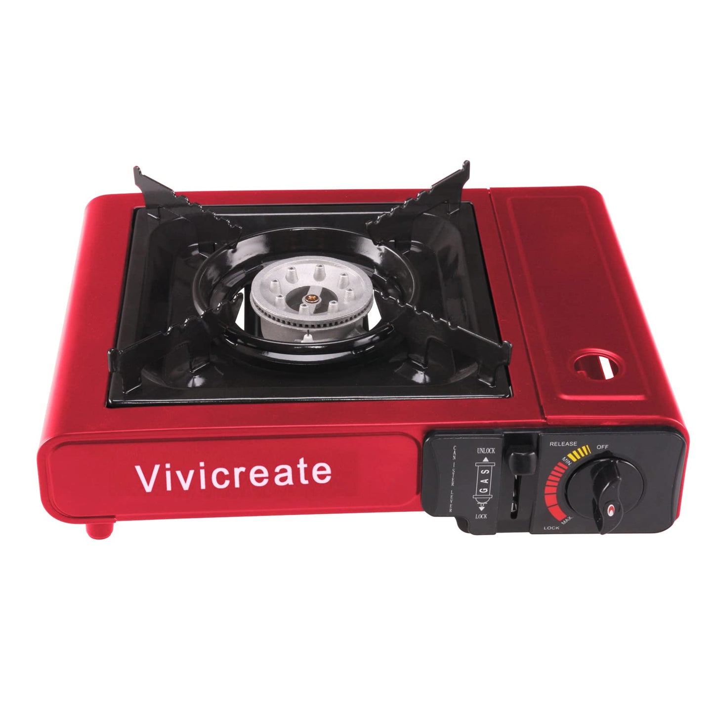 Vivicreate Portable Butane Stove 8500 BTU, Butane Stove with Auto Ignition for Camping, Lightweight