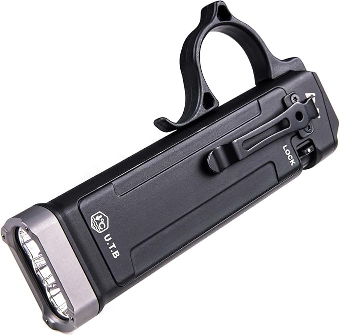 NEXTORCH TA70 EDC Tactical Flashlight,Flat Flashlight Rechargeable,3500 Lumens Tactical/Duty Dual-Switch LED Slim Flashlight with Stainless Clip for Outdoor Daliy Use Emergency