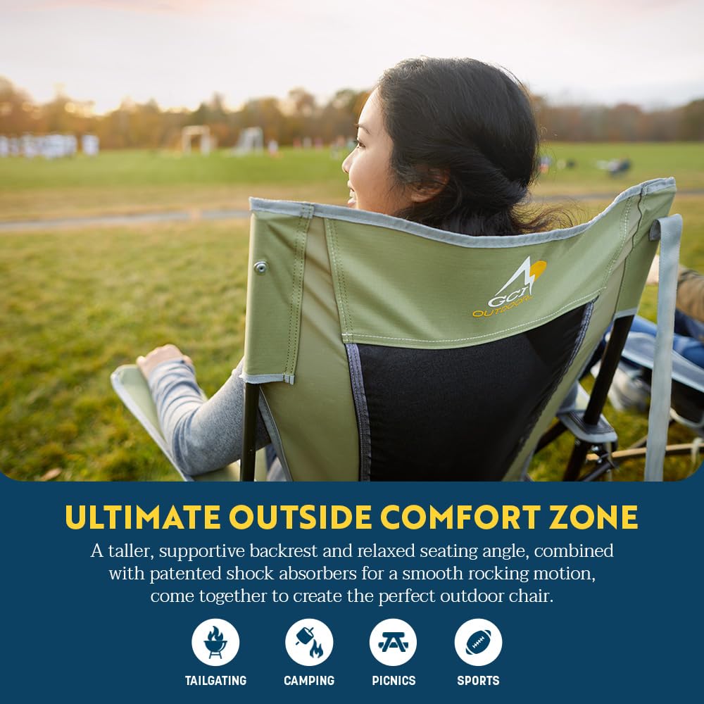 GCI Outdoor Comfort Pro Rocker Camping Chair - Indigo Blue