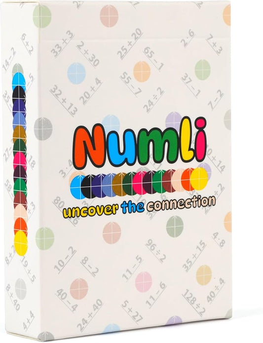 Numli - Math Booster Game 5th, 6th, 7th Grade - More Fun Than Flash Cards - Add, Subtract, Multiply, Divide - Classroom Games - Educational Games - Math Card Games