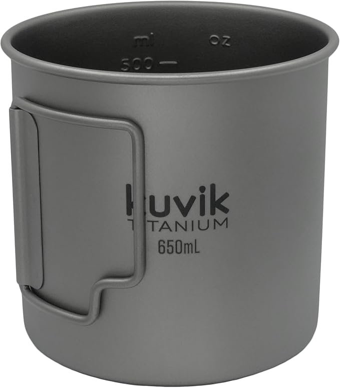 Kuvik 650ml (22 oz) Titanium Pot & 650ml (22 oz) Titanium Bowl Bundle