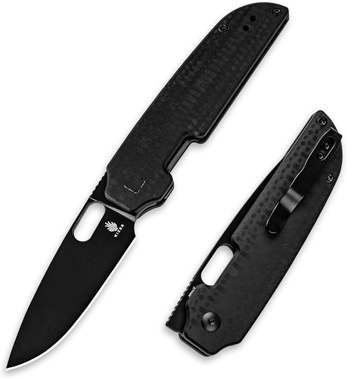 Kizer Varatas Pocket Knife, 3.24” Nitro V G10 Handle Folding Knife, EDC Knife for Men Women, Liner Lock Camping Folding Knives with Pocket Clip, for Survival Hunting V3637A1