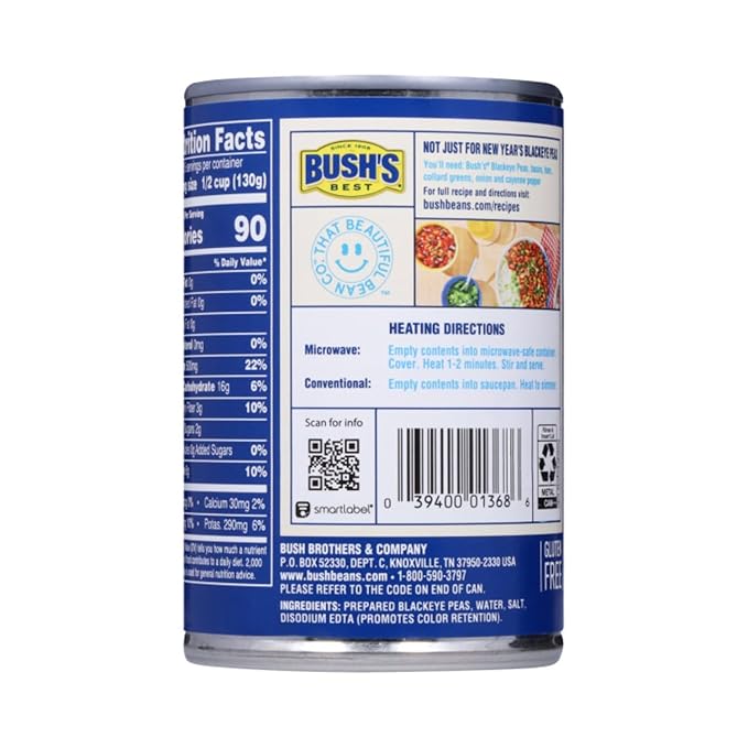 Bush's Best Baked Beans, Bean Bonanza Blast Pack, 3 Blackeye Pea (15.8 Oz), 3 Chili Bean Md Kidney (16 Oz), (Variety Pack)