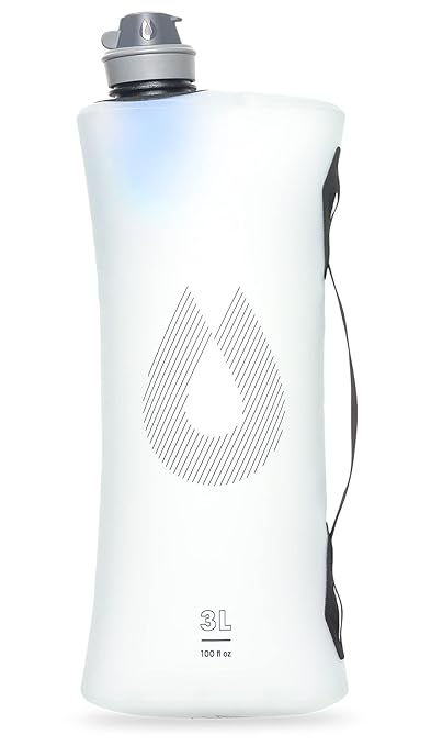 HydraPak Seeker+ - Collapsible Water Filtration & Storage (3L) - BPA & PVC Free, Hydration Reservoir Bag, Leak Proof, Lightweight