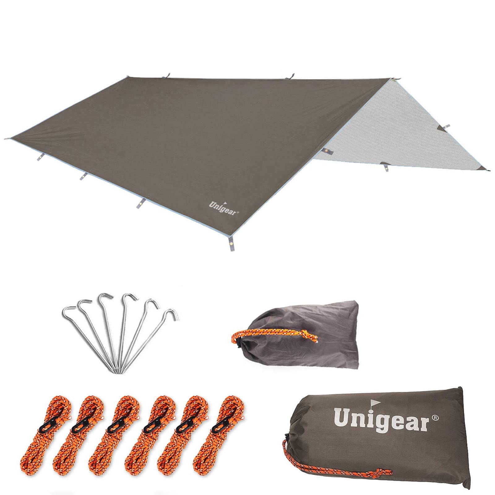 Unigear Hammock Rain Fly Waterproof Camping Tent Tarp for Backpacking