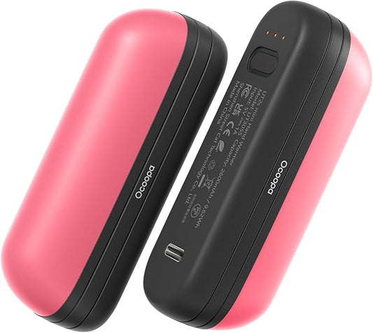 OCOOPA 2 in 1 Magnetic Rechargeable Hand Warmers, UT2s Mini Electric Handwarmers 2 Pack, Split USB-C, Reusable Portable Pocket Heater, Raynauds, Golf, Christmas, Tech Gifts for Women Men