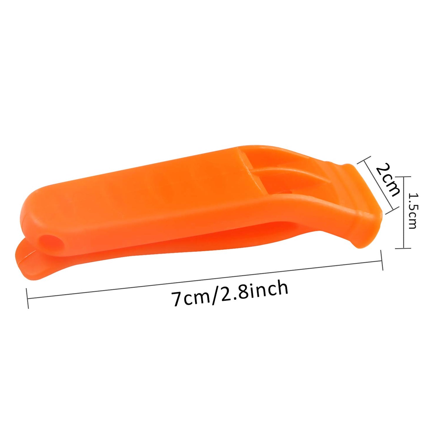 AUGSUN 10 Pcs Safety Whistle Marine Plastic Whistles for Emergency