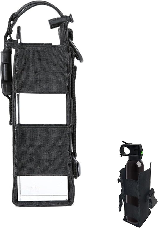 Bear Spray Holster for 7.9, 9.2 & 10.2 oz Canisters ??Heavy-Duty Black Nylon Pouch with Quick