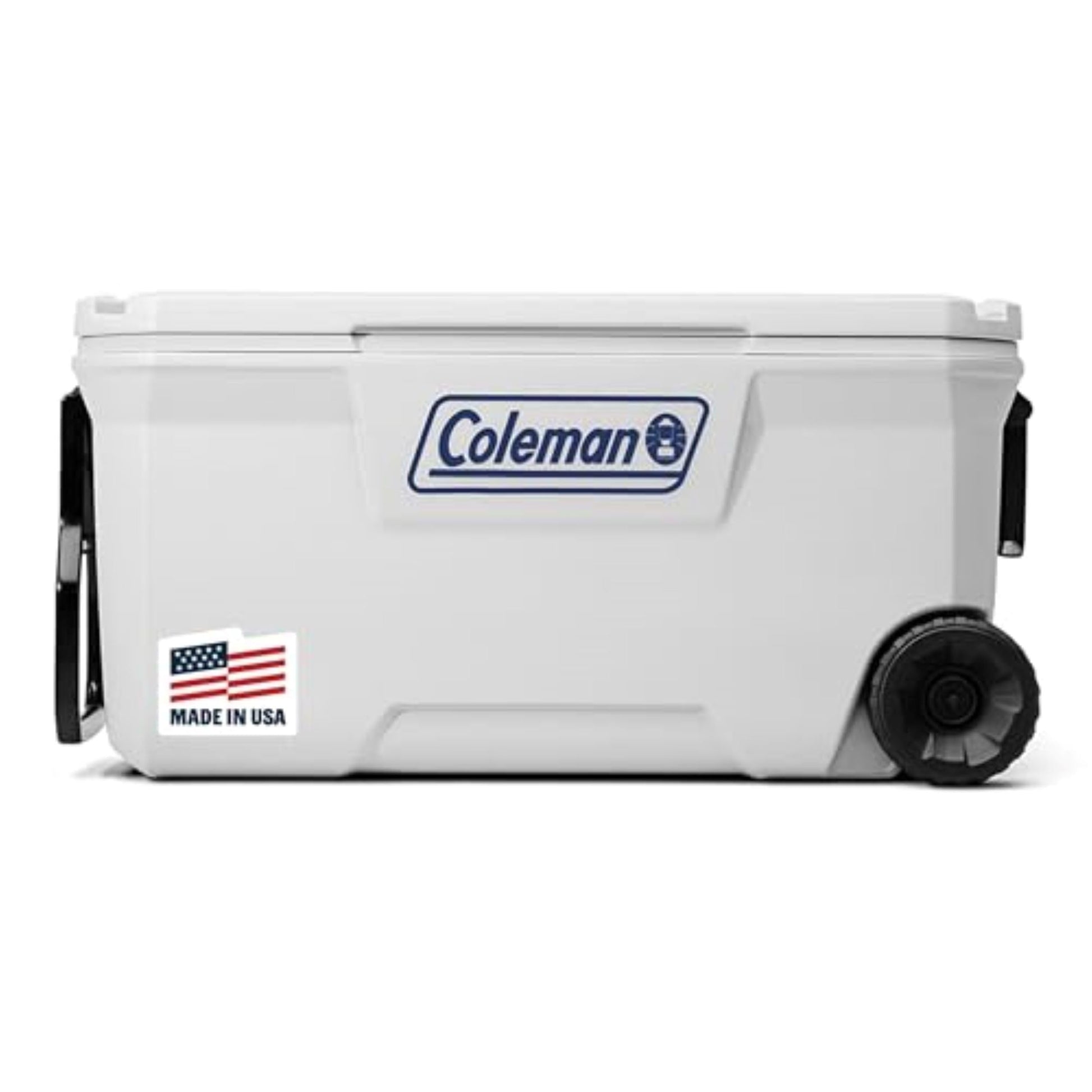 Coleman Classic Series 100qt Wheeled Marine Cooler, Fully Insulated Lid & Body Keeps Ice up to 5