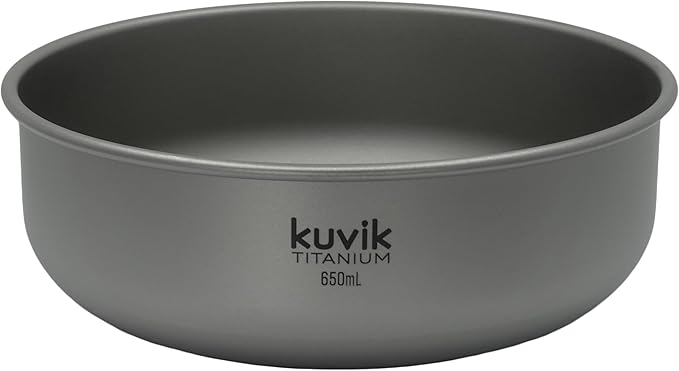 Kuvik 650ml (22 oz) Titanium Pot & 650ml (22 oz) Titanium Bowl Bundle