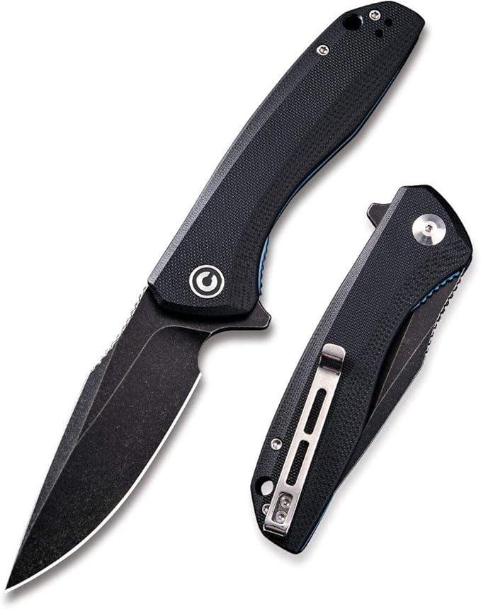 CIVIVI Folding Pocket Knife Baklash C801H (Double Black)