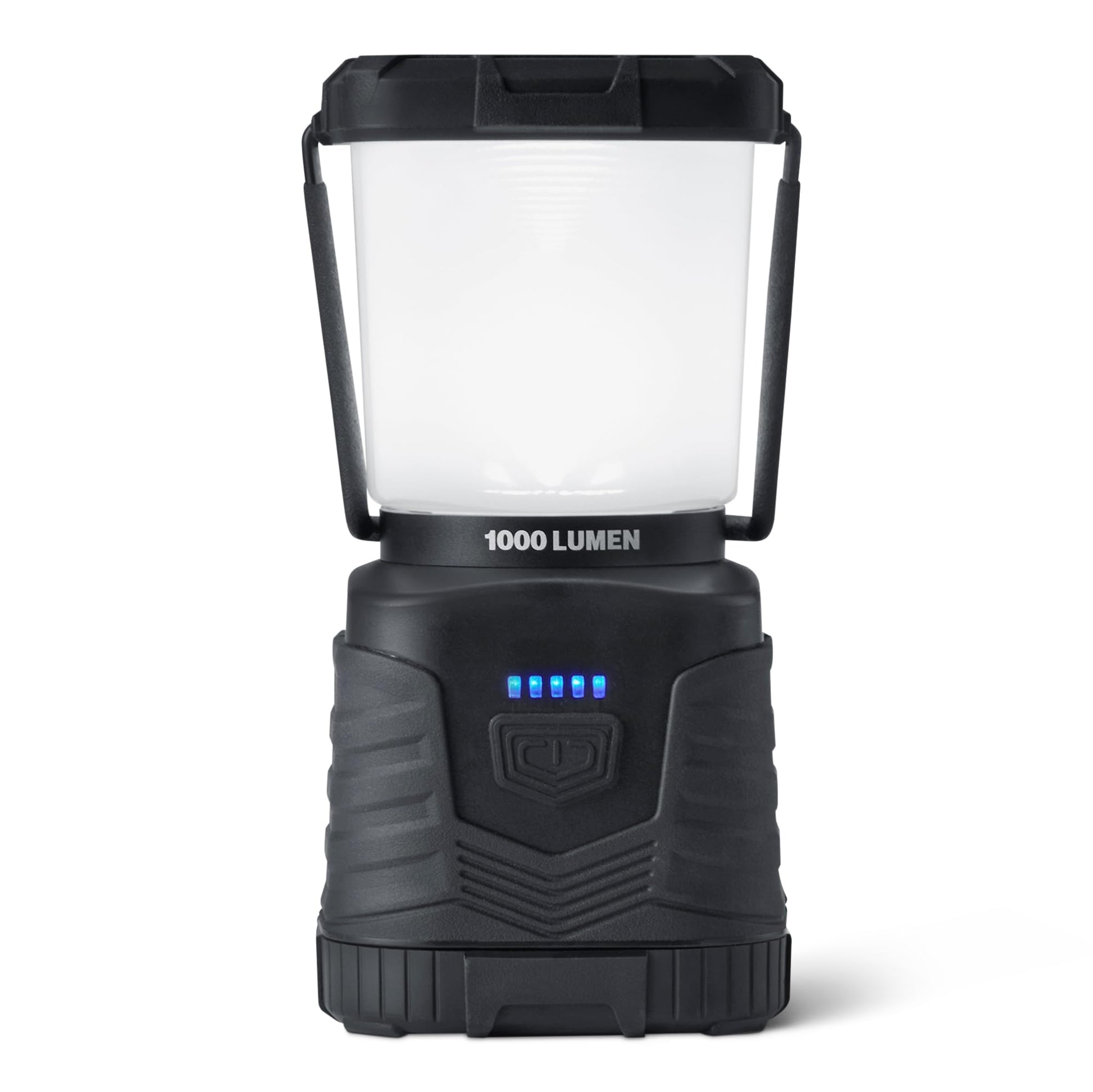 Amazon Basics Camping Essentials Lantern, 360-Degree 1000 Lumen LED, Adjustable Dimmable with 4
