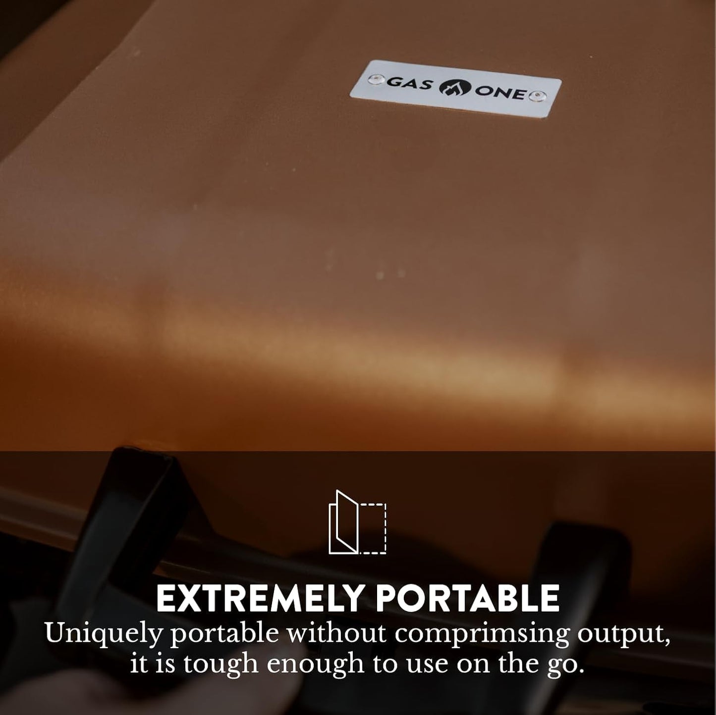 GasOne Tabletop Propane Grill – Portable Grill Propane with Heat Resistant Handles, Large Cooking