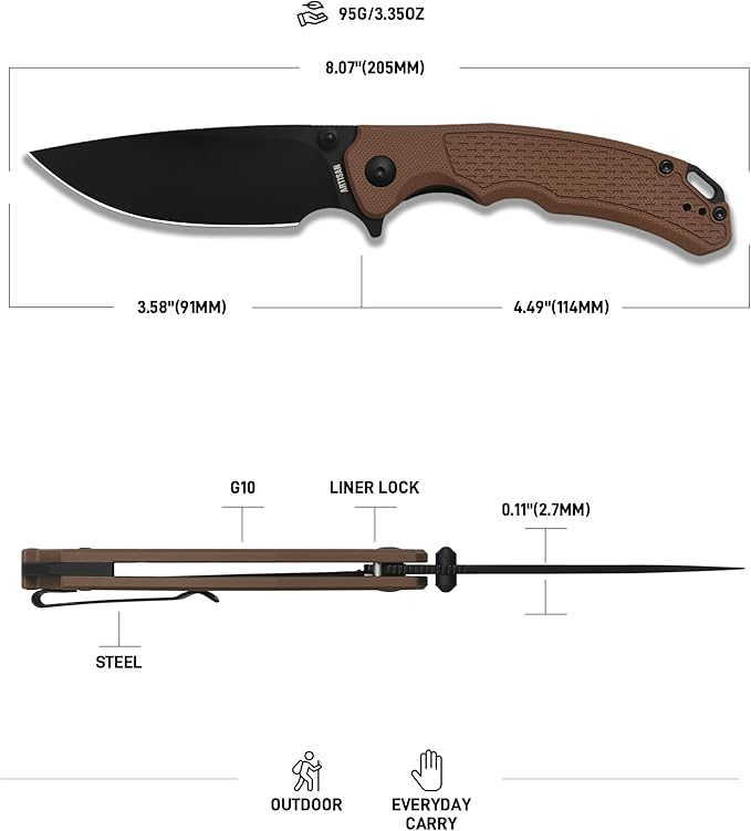 ARTISANCUTLERY Tradition V2, 1702M Brown