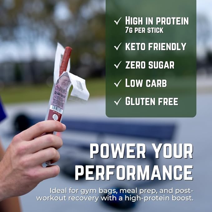 Beef Snob Snack Sticks - Original Flavor – High Protein, Sugar-Free, Keto & Gluten-Free Beef Jerky – 20 Count, 1 oz Each – Healthy On-the-Go Meat Snack