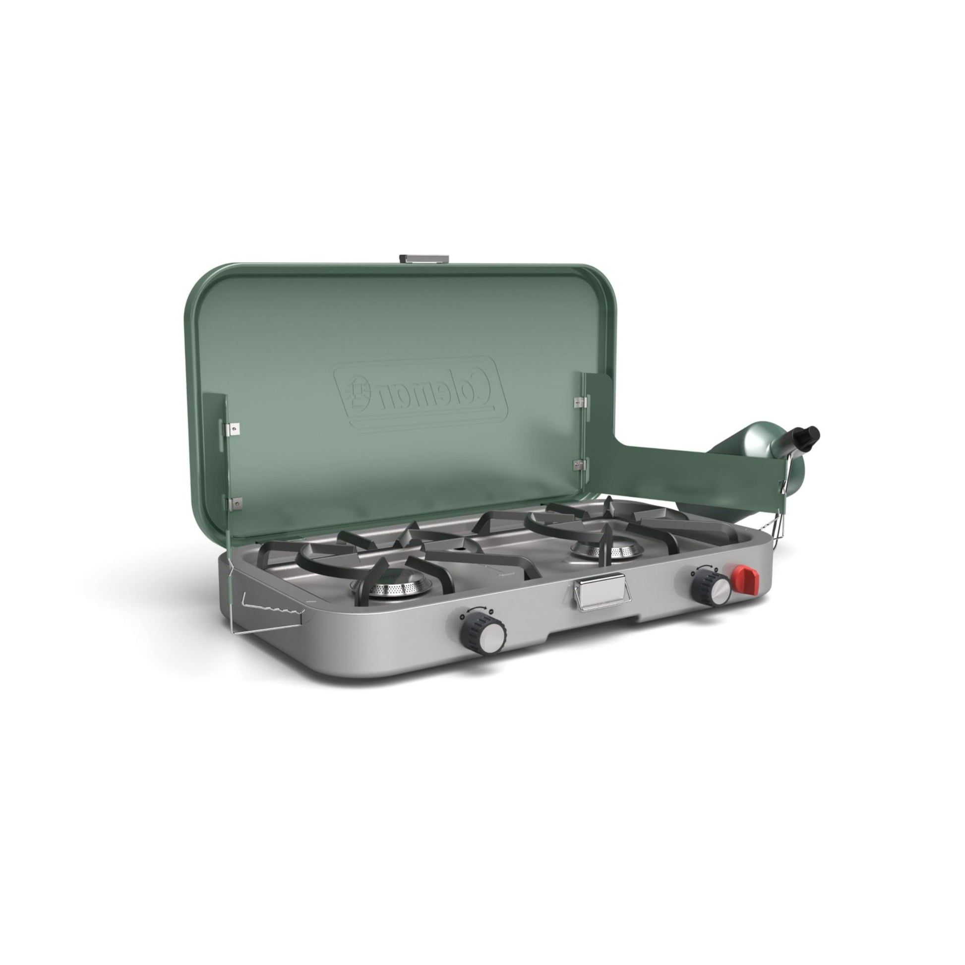 Coleman Cascade 3-in-1 Outdoor Camp Stove, Portable Cooktop with Included Cast-Iron Grill & Griddle