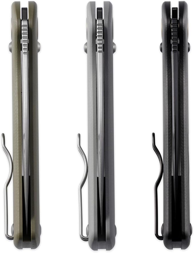 Petrified fish PFP13 Viper Folding Knife,3.5" K110 Steel Black Stonewashed Blade G10 Handle Pocket Knife for Camping EDC Outdoor (Black Black Stonewashed)