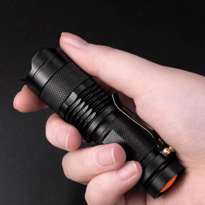 4 Pack Red LED Flashlight Single Mode Red Light Flashlight One Mode Zoomable Night Light Torch for Astronomy Aviation and Night Observation
