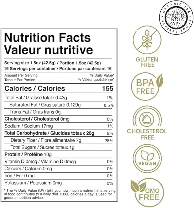 Pride Of India - PACK of 6 - Indian Split Black Gram Matpe Beans - Protein & Fiber Rich Urad Dal, 1.5 Pound Jar