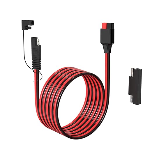 12AWG SAE to Anderson Adapter,Solar Connector to SAE Extension Cable,Compatible with Solar Generator Portable Power Station(10FT)