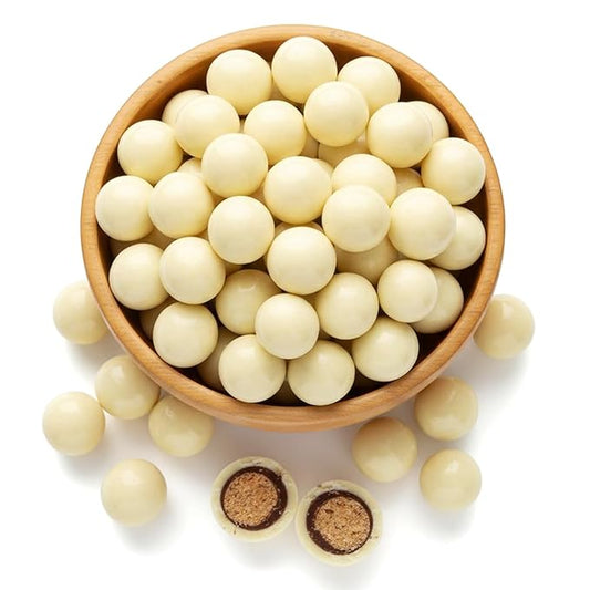 NY Spice Shop French Vanilla Chocolate Malt Balls Party Decorations - 3 Pound Malted Milk Ball Candy Birthday Gifts - Chocolate Malted Milk Balls - Dark Chocolate Malt Ball Holiday Snacks