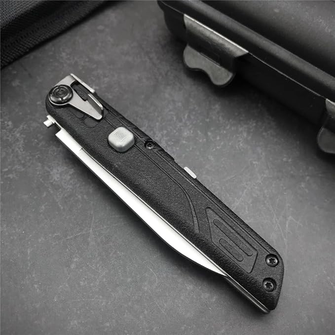 7.8" Folding Knife 440C Stainless Steel Blade ABS Handle Pocket Knife Outdoor Portable Knives Camping EDC Hiking Fishing Tools