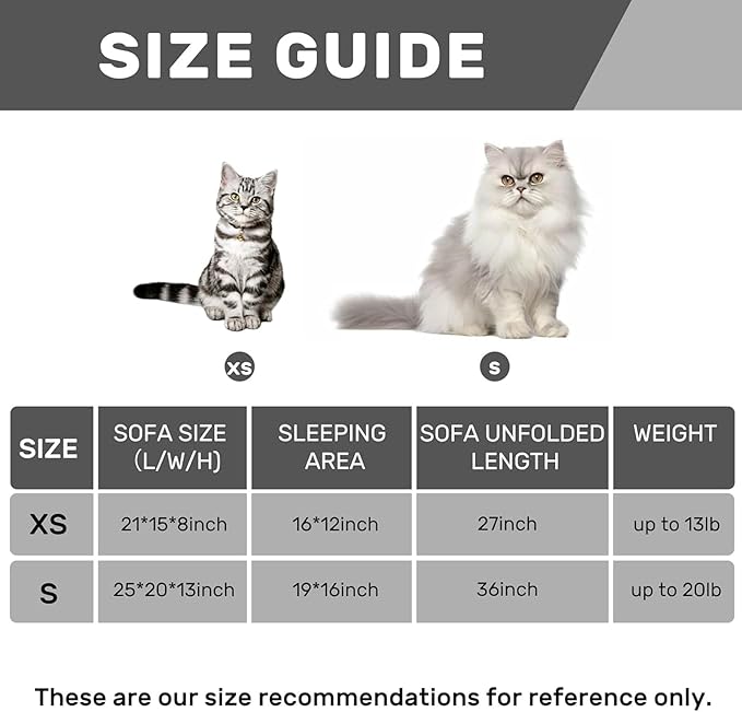 Hollypet Cat Bed Fluffy Plush Mutifuctional Double-Layer Soft Pet Couch Orthopedic Sofa Nest Beds for Small Cats and Dogs, Brown and Light Yellow (25x20x13 inch)