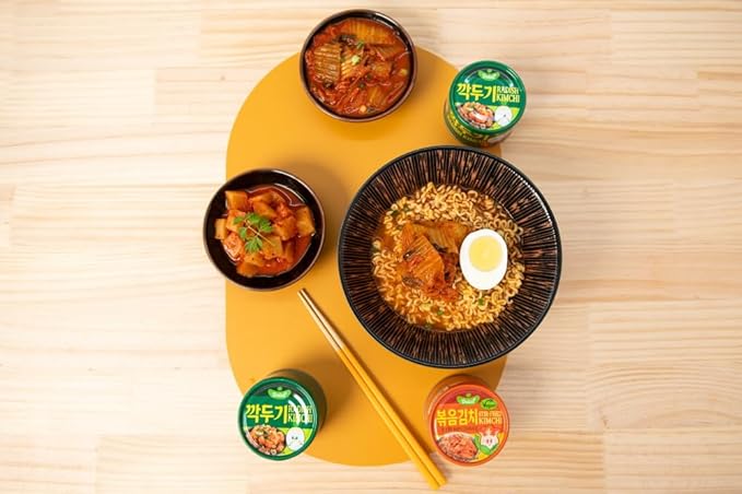 DELIEF Cubic Radish Kimchi - Authentic Korean Radish, Vegan, Gluten-Free, Shelf-Stable Canned, No Preservatives, 5.64 oz/160 g (1 Pack)