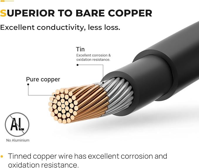 BougeRV 20 Feet 10AWG Solar Extension Cable with Female and Male Connector with Extra Pair of Connectors Solar Panel Adaptor Kit Tool (20FT Red + 20FT Black)