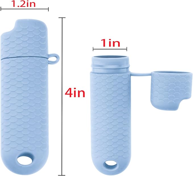 Waterproof Lighter Case Cover Holder for BIC Regular Lighters Sleeve Type J6 Outdoor Survival Multipurpose Seal Lighter Pouchfor Hiking and Camping (Light Blue, 2)