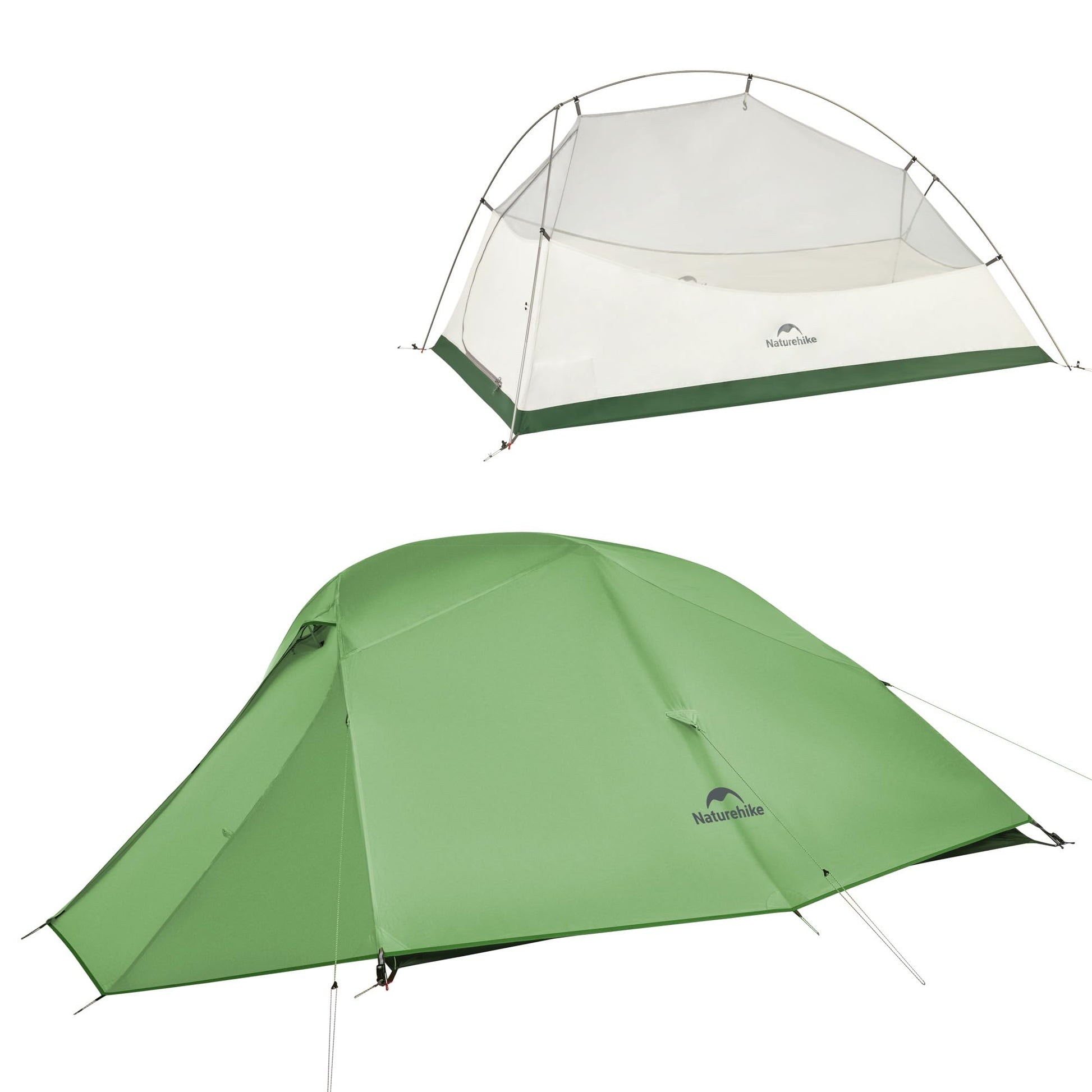 Naturehike Cloud Up 3 Person Backpacking Tent with Footprint - 3 Season Free Standing Lightweight 3